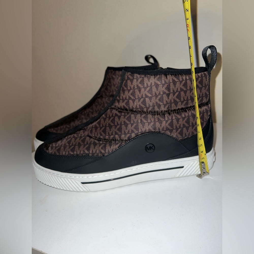 Men’s MICHAEL KORS Baxter Logo Quilted Nylon Sneaker Boots Shoes Sz 8.5 - Picture 13 of 14